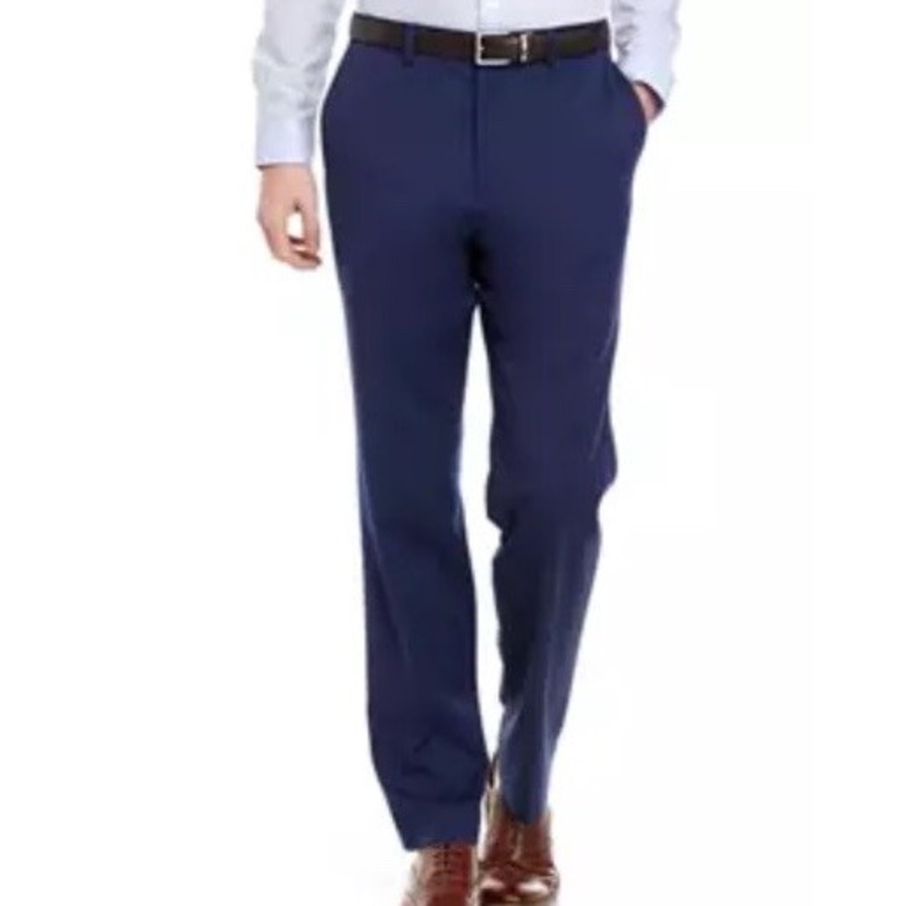 New Crown & Ivy Mens Suit Separate Dress Pants Motion Flex Wool Blend Size 44x30